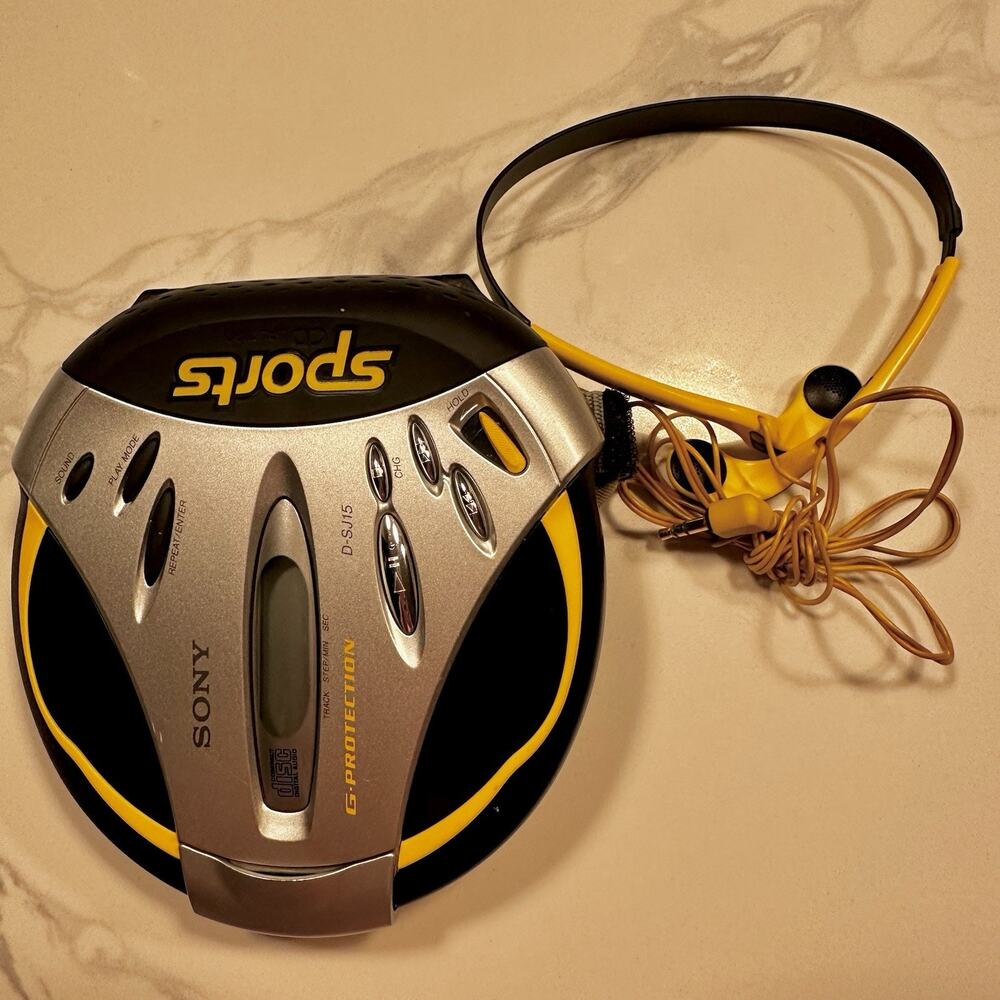 Sony Sports CD Walkman - D-SJ15 - G-Protection & Headphones Works